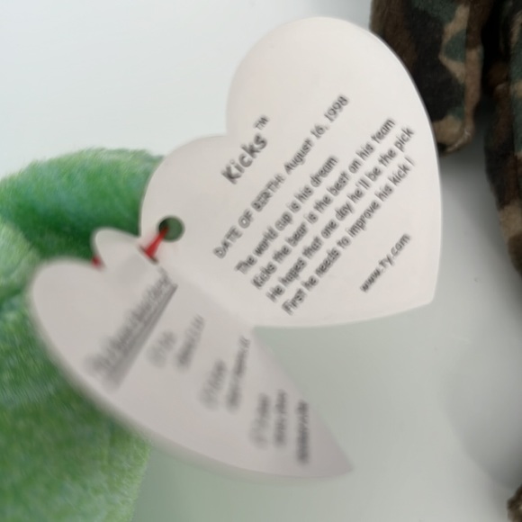 TY BEANIE BABY BEARS LOT HERO KICKS AND DUBLIN NEW WITH TAGS - Picture 6 of 9